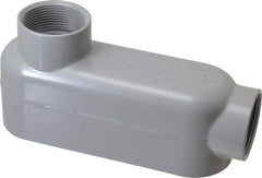 Cooper Crouse-Hinds - Form 5, LB Body, 1-1/2" Trade, IMC, Rigid Aluminum Conduit Body - Oval/Rectangle, 7.81" OAL, 33.8 cc Capacity, Silver - All Tool & Supply