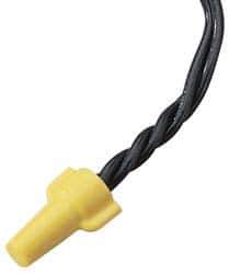 Ideal - 2, 18 to 3, 12 AWG, 600 Volt, Flame Retardant, Wing Twist on Wire Connector - Yellow, 221°F - All Tool & Supply