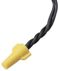 Ideal - 2, 18 to 3, 12 AWG, 600 Volt, Flame Retardant, Wing Twist on Wire Connector - Yellow, 221°F - All Tool & Supply