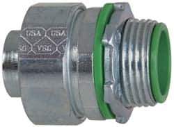 Cooper Crouse-Hinds - 3/4" Trade, Steel Threaded Straight Liquidtight Conduit Connector - Insulated - All Tool & Supply