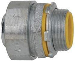 Cooper Crouse-Hinds - 1" Trade, Malleable Iron Threaded Straight Liquidtight Conduit Connector - Insulated - All Tool & Supply