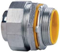 Cooper Crouse-Hinds - 1-1/2" Trade, Malleable Iron Threaded Straight Liquidtight Conduit Connector - Insulated - All Tool & Supply