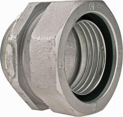 Cooper Crouse-Hinds - 3-1/2" Trade, Malleable Iron Threaded Straight Liquidtight Conduit Connector - Insulated - All Tool & Supply