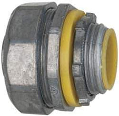 Cooper Crouse-Hinds - 3/4" Trade, Die Cast Zinc Threaded Straight Liquidtight Conduit Connector - Insulated - All Tool & Supply