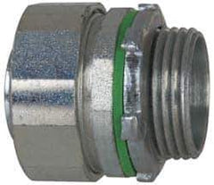 Cooper Crouse-Hinds - 1" Trade, Steel Threaded Straight Liquidtight Conduit Connector - Noninsulated - All Tool & Supply