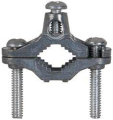 Cooper Crouse-Hinds - 8 to 2 AWG Compatible Dual-Nut Rod Clamp - Zinc, cUL Listed, UL File E6225, UL Listed - All Tool & Supply