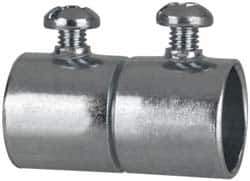 Cooper Crouse-Hinds - 1/2" Trade, Steel Set Screw EMT Conduit Coupling - Noninsulated - All Tool & Supply