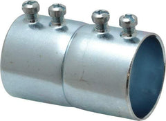 Cooper Crouse-Hinds - 1-1/4" Trade, Steel Set Screw EMT Conduit Coupling - Noninsulated - All Tool & Supply