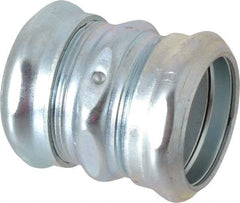 Cooper Crouse-Hinds - 1-1/4" Trade, Steel Compression EMT Conduit Coupling - Noninsulated - All Tool & Supply