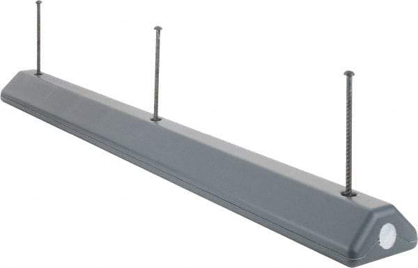 Eagle - 72" Long x 8" Wide x 4" High, Parking Curb - Gray, High Density Polyethylene - All Tool & Supply