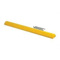 Eagle - 72" Long x 8" Wide x 4" High, Parking Curb - Yellow, High Density Polyethylene - All Tool & Supply