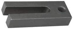 Gibraltar - 1-3/4" Wide x 7/8" High, Carbon Steel, Black Oxide Coated, Tapered, U Shaped Strap Clamp - 21/32" Stud, 3-15/16" Travel, 7" OAL, 3/4" Tapered Height, 5/8" Tapered Length - All Tool & Supply