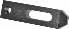 Jergens - 1/2" Stud, Low Carbon Steel, Plain Strap Clamp - 1-1/4" Travel, 4-1/2" OAL x 1-1/4" Wide x 3/4" High, Black Oxide Finish, Tapered Nose - All Tool & Supply