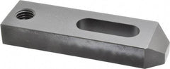 Jergens - 5/8" Stud, Low Carbon Steel, Plain Strap Clamp - 1-1/4" Travel, 5" OAL x 1-1/2" Wide x 3/4" High, Black Oxide Finish, Tapered Nose - All Tool & Supply