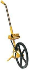 Trumeter - 10,000' Counter Limit, 39" OAL, Yellow/Chrome Measuring Wheel - 2.5" Accuracy per 100", Measures in Feet & Inches - All Tool & Supply