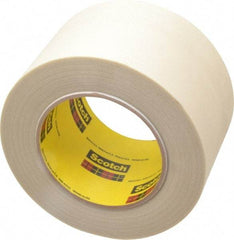 3M - 60 Yd Long x 3" Wide, Series 361, White Silicone Glass Cloth Tape - 7.5 mil Thick, 182 Lb/In Tensile Strength - All Tool & Supply