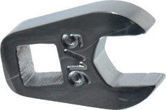 Proto - 5/16" 1/4" Drive Chrome Open End Crowfoot Wrench - 21/32" Head Diam x 1/4" Head Thickness - All Tool & Supply