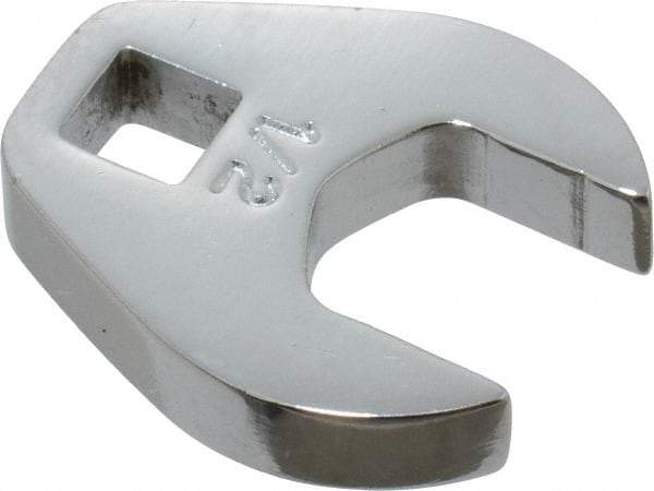 Proto - 1/2" 1/4" Drive Chrome Open End Crowfoot Wrench - 1-1/32" Head Diam x 1/4" Head Thickness - All Tool & Supply