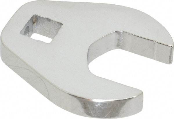 Proto - 13/16" 3/8" Drive Chrome Open End Crowfoot Wrench - 1.72" Head Diam x 1/4" Head Thickness - All Tool & Supply