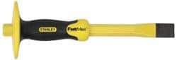 Stanley - 12" OAL x 1" Blade Width Cold Chisel - 1" Tip, 3/4" Stock, Patented Bi-Material Break Resistant Handle - All Tool & Supply