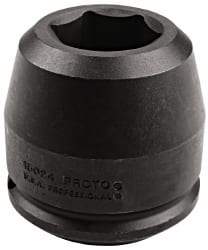 Proto - 1-1/2" Drive 75mm Standard Impact Socket - 6 Points, 4-1/2" OAL - All Tool & Supply