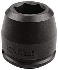 Proto - 1-1/2" Drive 75mm Standard Impact Socket - 6 Points, 4-1/2" OAL - All Tool & Supply