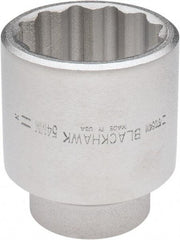 Blackhawk by Proto - 3/4" Drive, Standard Hand Socket - 12 Points, 3-13/64" OAL, Alloy Steel, Black Finish - All Tool & Supply