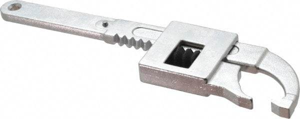 Facom - 3/8" to 1-31/32" Capacity, Satin Chrome Finish, Adjustable Hook Spanner Wrench - 20-7/8" OAL, 5/32" Hook Pin Height - All Tool & Supply