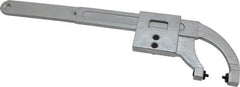 Facom - 0" to 3-15/16" Capacity, Satin Chrome Finish, Pin Spanner Wrench - 14-1/4" OAL, 4mm Hook Pin Height - All Tool & Supply