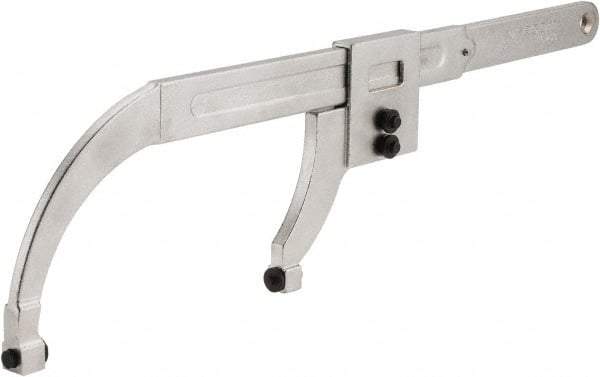 Facom - 0" to 7-7/8" Capacity, Satin Chrome Finish, Pin Spanner Wrench - 20-3/4" OAL, 6mm Hook Pin Height - All Tool & Supply