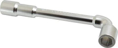 Facom - 9/16", 6 Point, Satin Chrome Coated, 90 ° Offset Socket Wrench - 169mm OAL, 22.5mm Head Thickness - All Tool & Supply