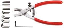 Facom - 200mm OAL, Cushion Grip Smooth Retaining Ring Pliers - Features Interchangeable Tips - All Tool & Supply