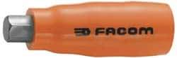 Facom - 1/2" Drive, 14mm Hex Bit Socket - 3-5/8" OAL, 11/16" Bit Length, Insulated - All Tool & Supply