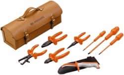 Facom - 8 Piece Insulated Tool Set - Comes with Leather Case - All Tool & Supply