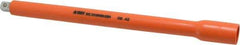 Facom - 3/8" Drive Insulated Socket Extension - 10-1/4" OAL, Single Color Insulation Finish - All Tool & Supply