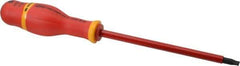 Facom - 269mm OAL Standard Slotted Screwdriver - 150mm Blade Length, Round Shank, Ergonomic Handle - All Tool & Supply