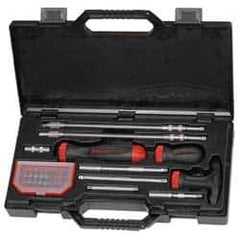 GearWrench - 40 Piece, Screwdriver Bit Set - #0, 1, 2 & 3 Phillips, 3 to 8mm & 1/8 to 5/16" Hex, T8 to T40 Torx, 4, 5.5, 6.5mm, 5/32, 7/32, 1/4" Slotted - All Tool & Supply