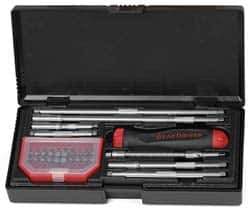 GearWrench - 39 Piece, Screwdriver Bit Set - #0, 1, 2 & 3 Phillips, 3 to 8mm & 1/8 to 5/16" Hex, T8 to T40 Torx, 4, 5.5, 6.5mm, 5/32, 7/32, 1/4" Slotted - All Tool & Supply