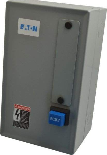 Eaton Cutler-Hammer - 208 Coil VAC, 27 Amp, NEMA Size 1, Nonreversible Enclosed Enclosure NEMA Motor Starter - 7-1/2 hp at 1 Phase, 1 Enclosure Rating - All Tool & Supply