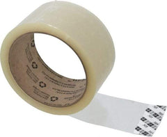 3M - 2" x 55 Yd Clear Acrylic Adhesive Sealing Tape - Polypropylene Film Backing, 1.8 mil Thick, 19 Lb Tensile Strength, Series 305 - All Tool & Supply