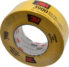 3M - 2" x 55m Yellow Duct Tape - 8.1 mil, Rubber Adhesive, Polyethylene Film Backing, 32 Lb/ln Tensile Strength, 200°F Max, Series 3900 - All Tool & Supply