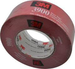 3M - 2" x 55m Red Duct Tape - 8.1 mil, Rubber Adhesive, Polyethylene Film Backing, 32 Lb/ln Tensile Strength, 200°F Max, Series 3900 - All Tool & Supply