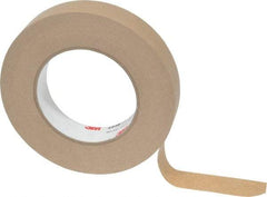 3M - 1" Wide x 60 Yd Long Tan Paper Masking Tape - Series 2515, 6.7 mil Thick, 36 In/Lb Tensile Strength - All Tool & Supply