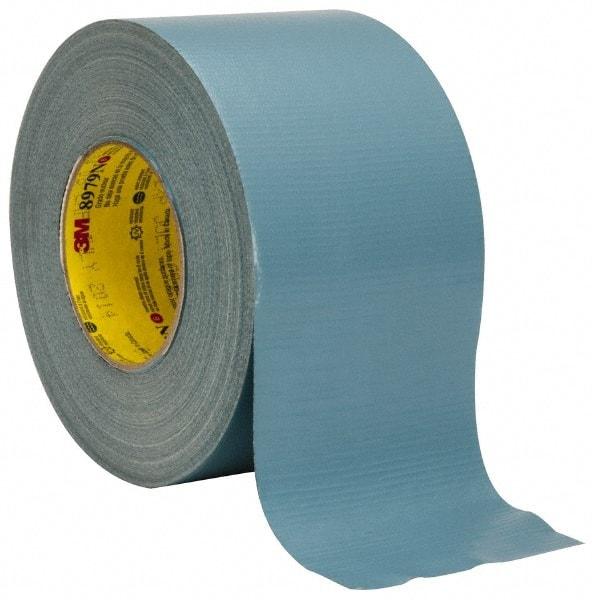 3M - 4" x 55m Blue Duct Tape - 12.1 mil, Rubber Adhesive, Polyethylene Film Backing, 36 Lb/ln Tensile Strength, 200°F Max, Series 8979N - All Tool & Supply