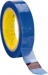 3M - 1" Wide x 72 Yd Long Blue Polyester Film Painter's Tape - Series 8901, 2.3 mil Thick, 26 In/Lb Tensile Strength - All Tool & Supply