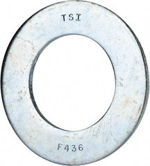 Value Collection - 2" Screw, Grade 8 Alloy Steel SAE Flat Washer - 2-1/8" ID x 3-3/4" OD, 0.196" Thick, Zinc-Plated Finish - All Tool & Supply