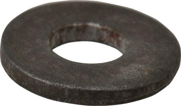 Value Collection - #8 Screw, Grade 2 Steel SAE Flat Washer - 3/16" ID x 7/16" OD, 0.065" Thick, Plain Finish - All Tool & Supply