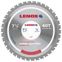 Lenox - 14" Diam, 1" Arbor Hole Diam, 90 Tooth Wet & Dry Cut Saw Blade - Titanium Carbide-Tipped, General Purpose Action, Standard Round Arbor - All Tool & Supply