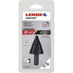 Lenox - 3 Hole Sizes, 7/8 to 1-7/32" Hole Diam High Speed Steel Split Point Step Drill Bit - All Tool & Supply