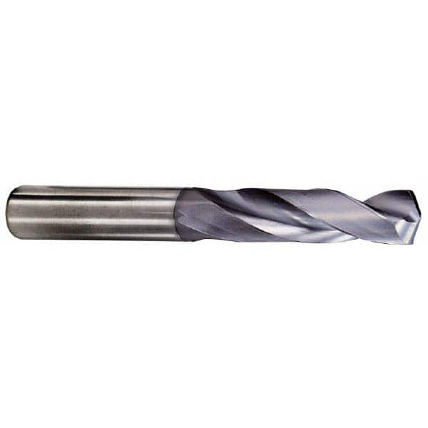 Kennametal - 5/8" 132° Spiral Flute Solid Carbide Taper Length Drill Bit - All Tool & Supply